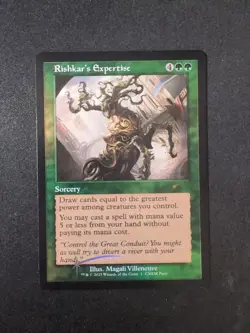 MTG - Rishkars Expertise - Promo - Foil - Free p+p - Image 1