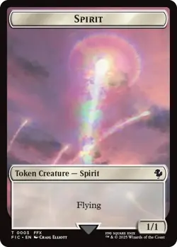 Foil - Spirit // Squid Double-Sided Token (Surge Foil) - 3 // 5 / NM / English M - Image 2