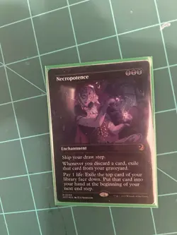 Necropotence (Anime Borderless) (Confetti Foil) Wilds of Eldraine: Enchanting... - Image 1