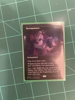 Necropotence (Anime Borderless) (Confetti Foil) Wilds of Eldraine: Enchanting... - Image 2