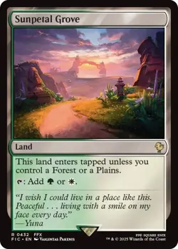 Foil - Sunpetal Grove (Surge Foil) - 432 / NM / English MTG - Image 1