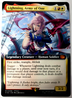 MTG Final Fantasy - Lightning, Army of One - Extended Mythic - 0498 NM - Image 2