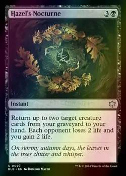 MTG Hazel's Nocturne Foil ** Bloomburrow ** English (NM) - Image 1