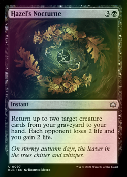 MTG Hazel's Nocturne Foil ** Bloomburrow ** English (NM) - Image 3