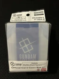 Gundam Card Game Official Card Case Set 01 deck box English Ver. - Image 1