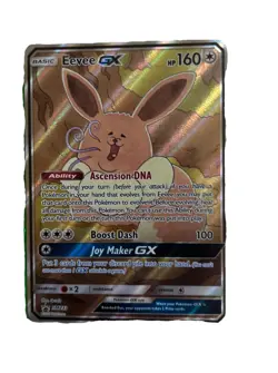 PokÃ©mon Eevee GX TCG Sun & Moon Black Star Promo SM233 Holo Card (Back Poor Con) - Image 1