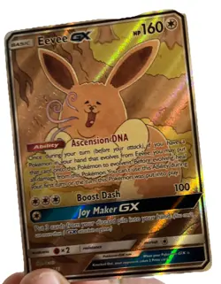 PokÃ©mon Eevee GX TCG Sun & Moon Black Star Promo SM233 Holo Card (Back Poor Con) - Image 3