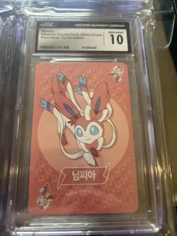 Pokemon Sylveon Point Salad Korean Playing Card Eevee Edition CGC 10 - Image 1