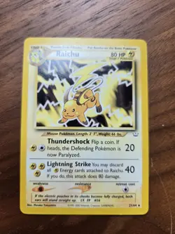Pokemon Card Raichu 21/64 Neo Revelation, NM/LP, FREE SHIPPING - Image 1