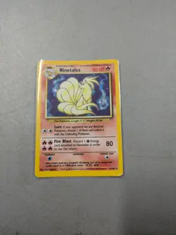PokÃ©mon TCG Ninetales Base Set Holo Unlimited Rare Card 12/102 - Image 1