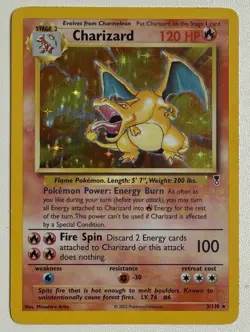 Charizard Legendary Collection 3/110 Holo Rare Pokemon TCG Card English - Image 1