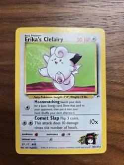 Pokemon Card Erika's Clefairy 25/132 Gym Heroes, NM/LP, FREE SHIPPING - Image 1