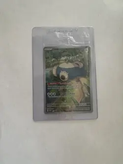 PokÃ©mon TCG Snorlax ETB Promo Scarlet & Violet 151 Black Star Holo Card #051 - Image 1