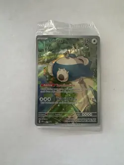 PokÃ©mon TCG Snorlax ETB Promo Scarlet & Violet 151 Black Star Holo Card #051 - Image 2