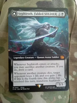 Mtg Final Fatasy Sephiroth, Fabled SOLDIER Extended Art 0451 Mint Pack Fresh!! - Image 1