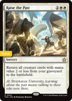 MTG Raise the Past Foundations Rare Sorcery NM  - Image 1