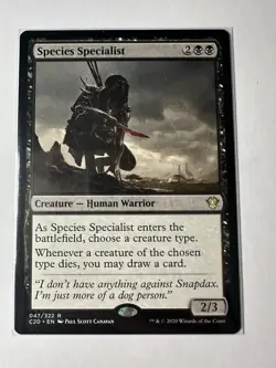 MTG Magic the Gathering Commander 2020 Rare Species Specialist - Image 1