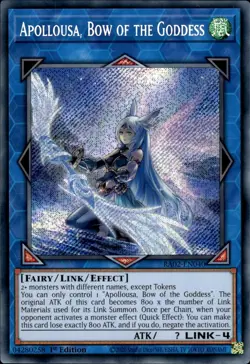 Apollousa, Bow Of The Goddess - Secret Rare 1st Edition RA02-EN040 - NM - YuGiOh - Image 1