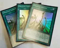 YUGIOH Dragon Shrine 1st edition playset x3 SDBE-EN019 mint unplayed LOOK - Image 1