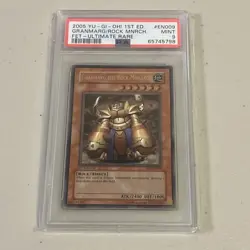 Yugioh PSA 9 2005 Granmarg the Rock Monarch FET-EN009 Ultimate Rare 1st Edition - Image 2