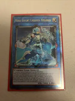 YuGiOh Mekk-Knight Crusadia Avramax EURO RA01-EN044 Quarter Century Rare 1st NM - Image 1