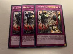 3x Dogmatika Punishment EURO 1st Edition Secret Rare RA01-EN076 Yu-Gi-Oh! - Image 1