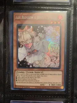 Yugioh! Ash Blossom & Joyous Spring MP22-EN257 Prismatic Secret Rare - Image 1
