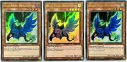 3 x LDS2-EN104 Blue Rose Dragon - Ultra Rare 1st Edition Near Mint YuGiOh Card - Image 1