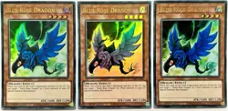 3 x LDS2-EN104 Blue Rose Dragon - Ultra Rare 1st Edition Near Mint YuGiOh Card - Image 4