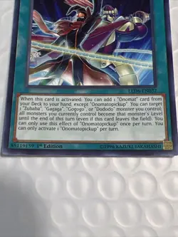 Onomatopickup LED6-EN037 Yu-Gi-Oh! Card NM 1st Edition - Image 6