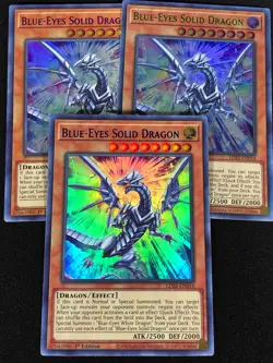 Yugioh Blue-eyes Solid Dragon 1st LDS2-EN014 ULTRA x3 (NM) - Image 2