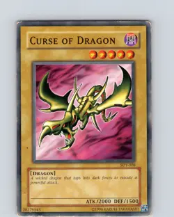 Yu-Gi-Oh TCG Curse Of Dragon SDY-008 Unlimited Common Card Played HP-MP - Image 3