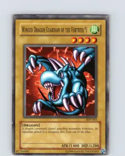 Yu-Gi-Oh Winged Dragon, Guardian Of The Fortress #1 SDY-003 Unlimited Common LP - Image 1