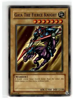 Yu-Gi-Oh! Gaia The Fierce Knight Common SDY-007 Moderately Played Unlimited - Image 3