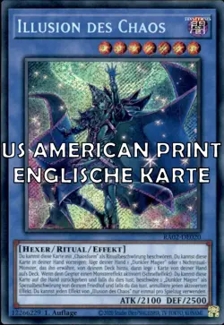 Yugioh RA02-EN020 - Illusion of Chaos - Secret Rare - AMERICAN VERSION - Image 1