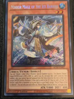 Yugioh! Mirror Mage of the Ice Barrier - BLTR-EN007 - Secret Rare - 1st Edition - Image 2