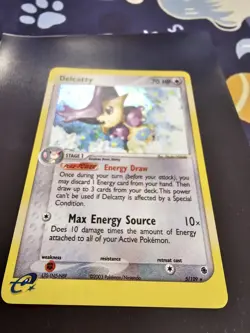 PokÃ©mon TCG Delcatty Holo Rare Card 5/109 EX Ruby and Sapphire Vintage - Image 2