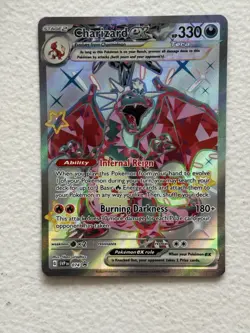 Charizard EX Black Star Promo Full Art Holo Pokemon Card #SVP074 - Image 1