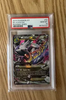 2015 Pokemon XY Roaring Skies M Latios EX Holo #59/108 PSA 10 - Image 1