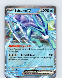 Pokemon TCG Suicune EX Trading Card Game Classic 010/034 Ultra Holo Rare NM - Image 1
