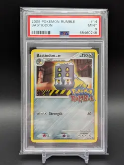 PSA 9 Bastiodon 14/16 PokÃ©mon Rumble Holo Stamp Promo 2009 English Pokemon TCG - Image 1