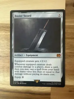 Buster Sword M 0255 Final Fantasy MTG Magic the Gathering - Image 1