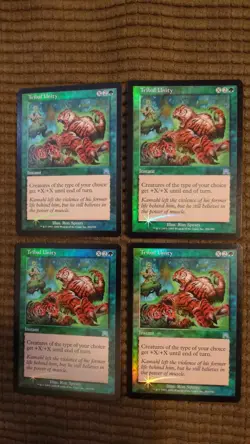 Magic: the Gathering / MtG Foil Tribal Unity x4 Onslaught - Image 1