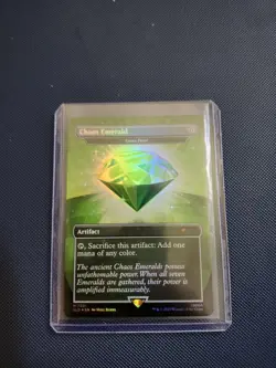 Chaos Emerald (Lotus Petal) Green 7031 Secret Lair Drop Sonic Bonus MTG NM FOIL - Image 1