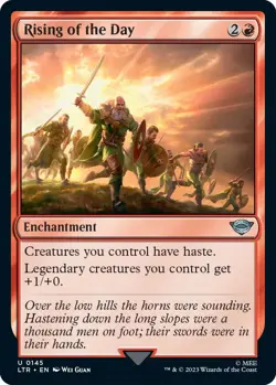 Foil - Rising of the Day - 145 / NM / English MTG - Image 2