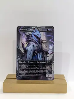 ASHCOAT OF THE SHADOW SWARM Custom Foil Full Art Sticker on bulk MTG Commander - Image 1