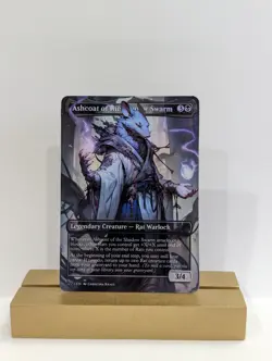 ASHCOAT OF THE SHADOW SWARM Custom Foil Full Art Sticker on bulk MTG Commander - Image 3