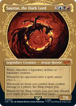 Foil - Sauron, the Dark Lord (Showcase) - 329 / NM / English MTG - Image 2
