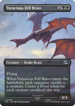 Foil - Voracious Fell Beast (Borderless) - 422 / NM / English MTG - Image 2