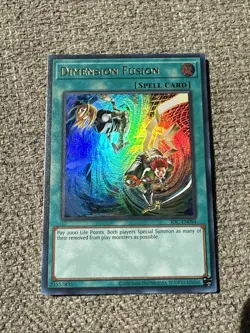 YuGiOh Dimension Fusion IOC-EN094 Ultra Rare Unlimited 25th Anniversary NM - Image 1